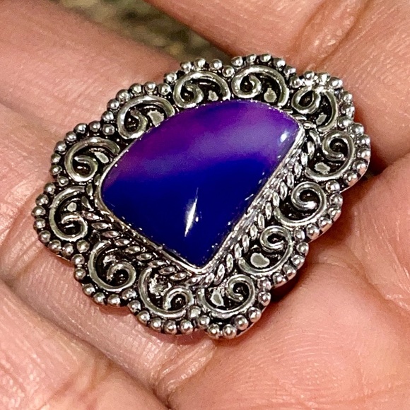 Botswana Agate Ring Size 7 1/4 - Picture 6 of 9